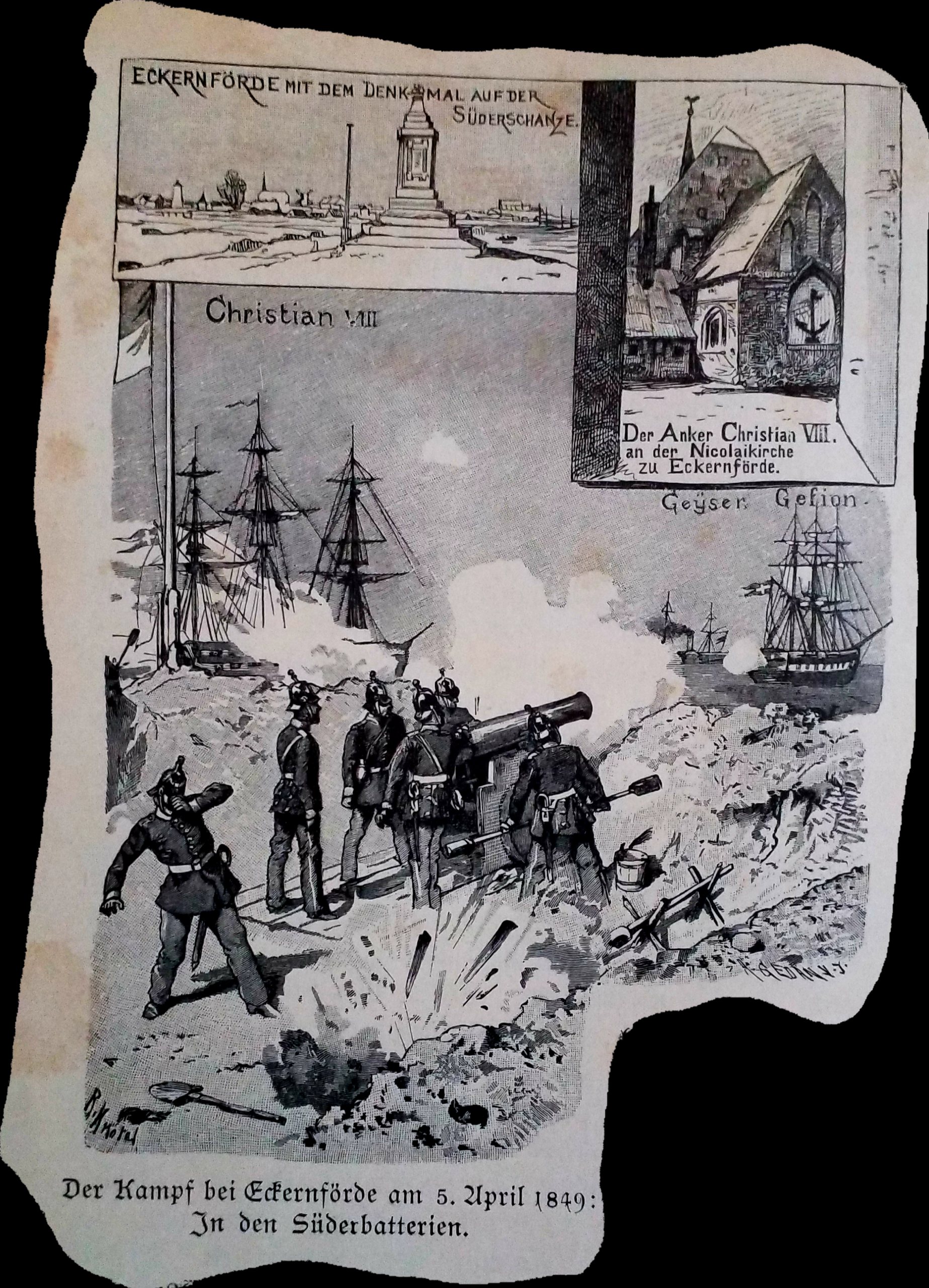 GeschichtlicherRückblick - 5.4.1849 - Der Kampf bei Eckernförde - In den Süderbatterien.jpg