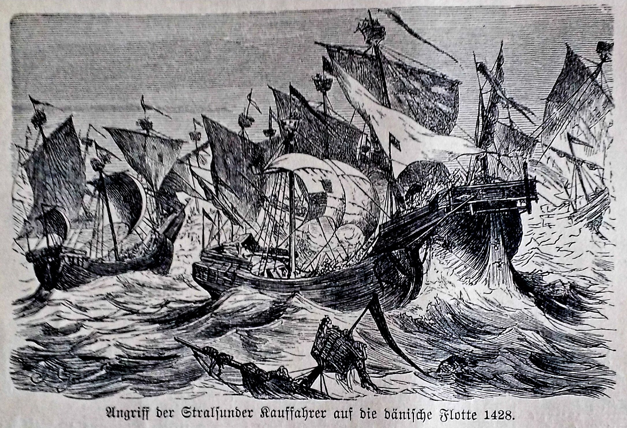 GeschichtlicherRückblick - 1428 - Angriff der Stralsunder Kauffahrer auf die dänische F.jpg
