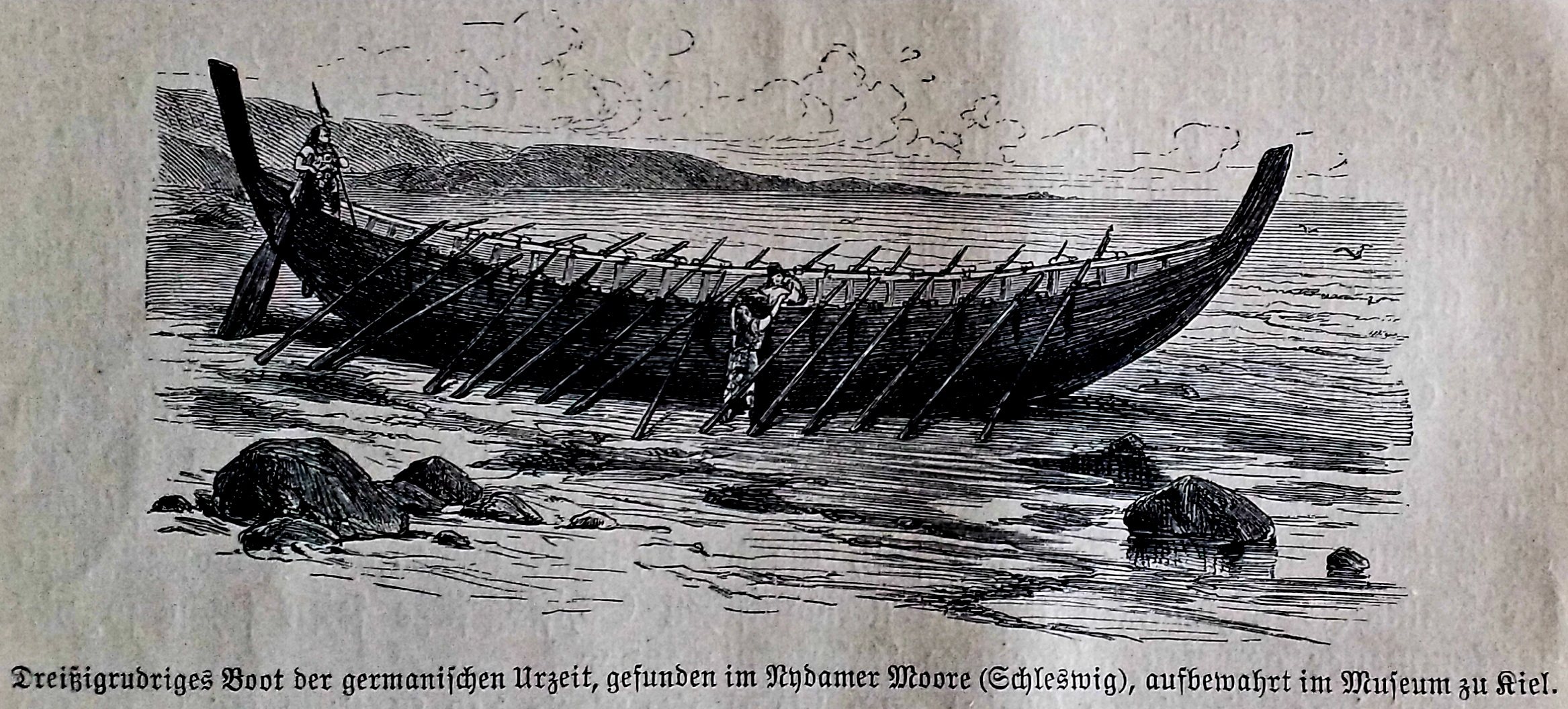 GeschichtlicherRückblick - Dreißigrudriges Boot - Germanen - gefunden im Nydamer Moore.jpg