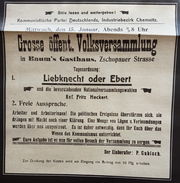 Datei:Liebknecht oder Ebert 15.1.1919 - KPD.jpg