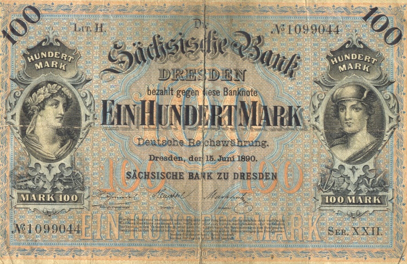 Datei:Saechsische Bank Einhundert Mark 1890.jpg