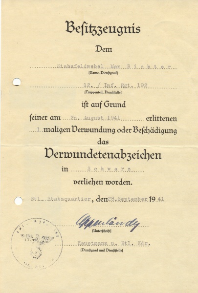 Datei:Besitzurkunde Verwundetenabzeichen.jpg