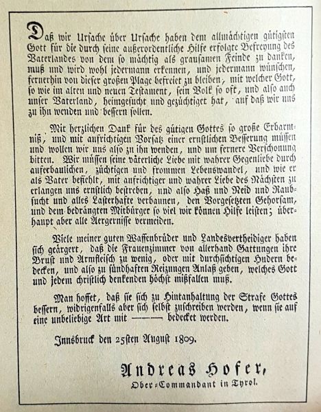 Datei:Innsbruck 25.8.1809 - Andreas Hofer.jpg